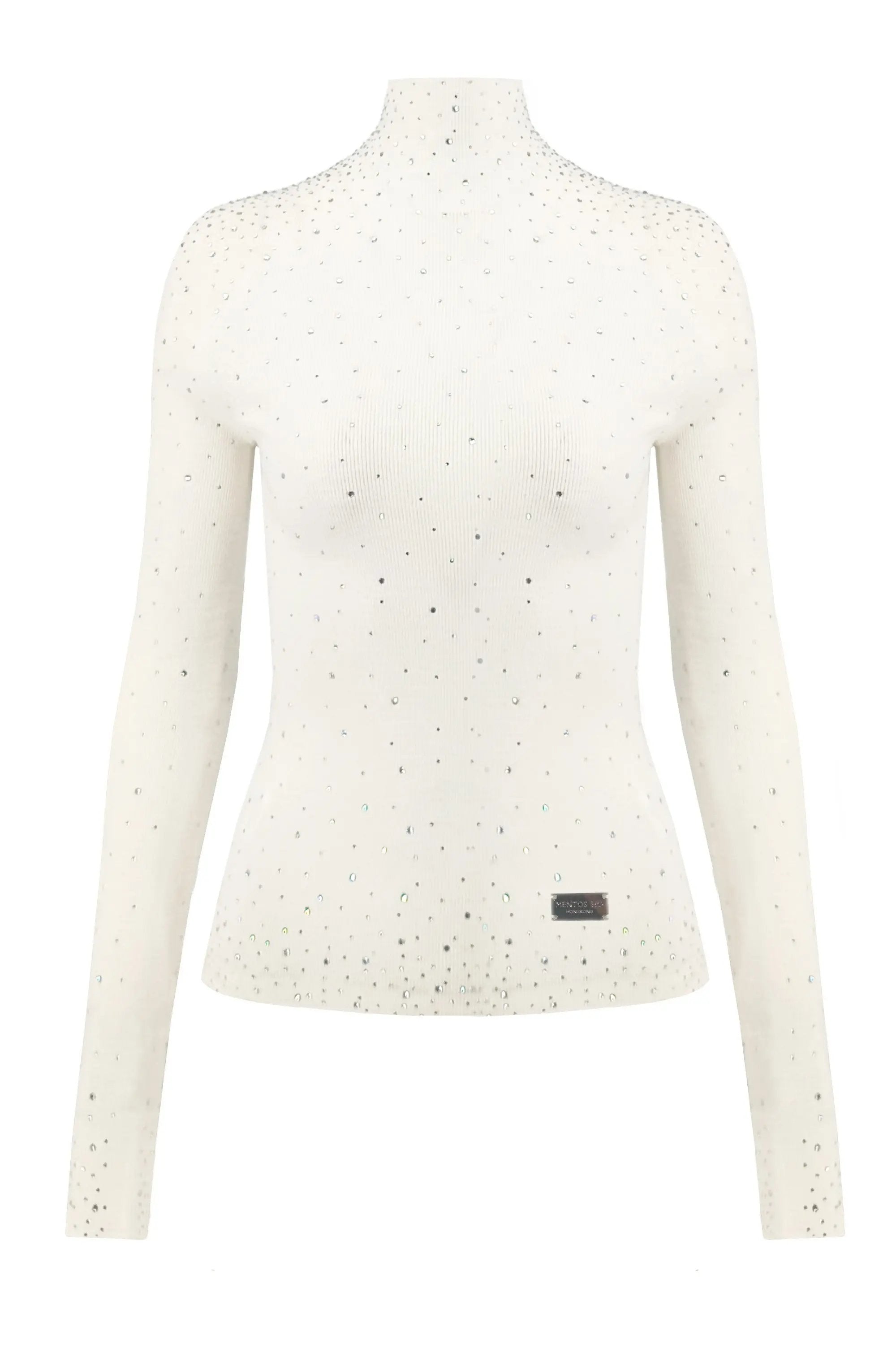 Playful White Polka Dot Top ULA